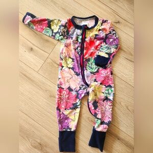 Floral Wondersuit: 6 - 12 months
